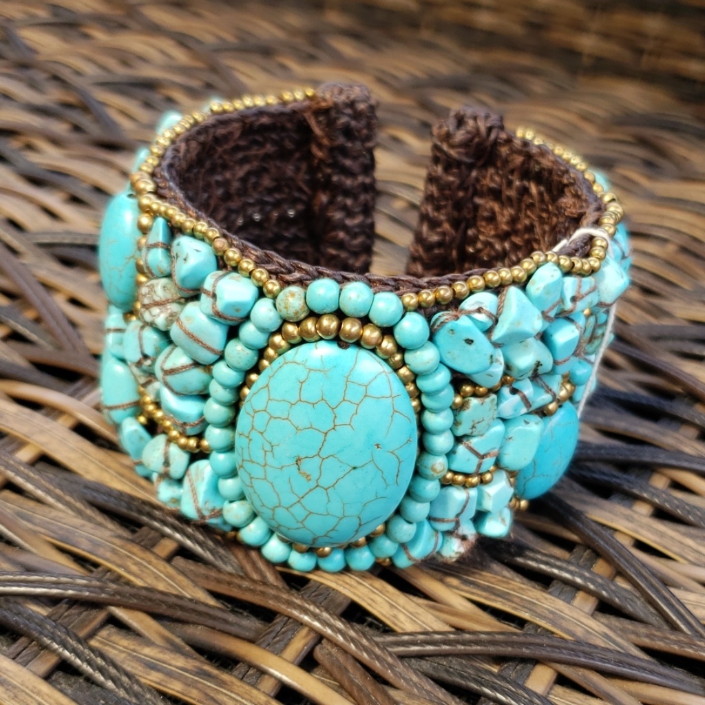 Nwt Panacea Crocheted Beaded Bracelet 39$
